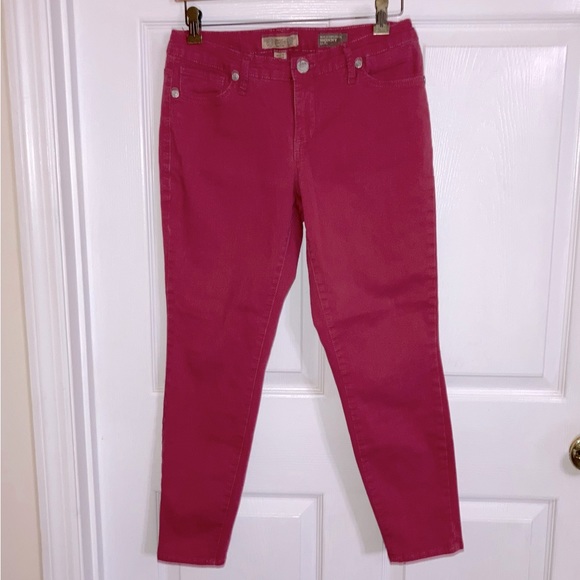 Nine West Skinny Ankle Jeans 28/6 Red - Picture 1 of 6